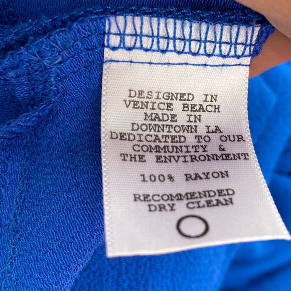 Flynn Skye Blue Wrap‎ Shorts Romper - Picture 7 of 9